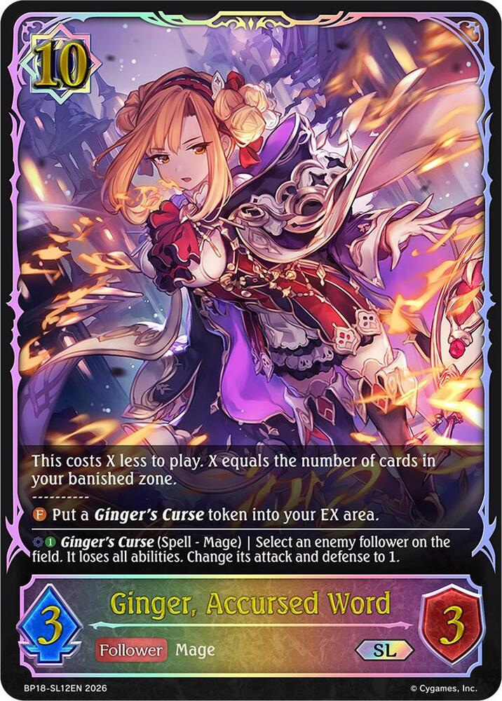 Ginger, Accursed Word (SL), BP18: Neometropolis BP18-SL12EN