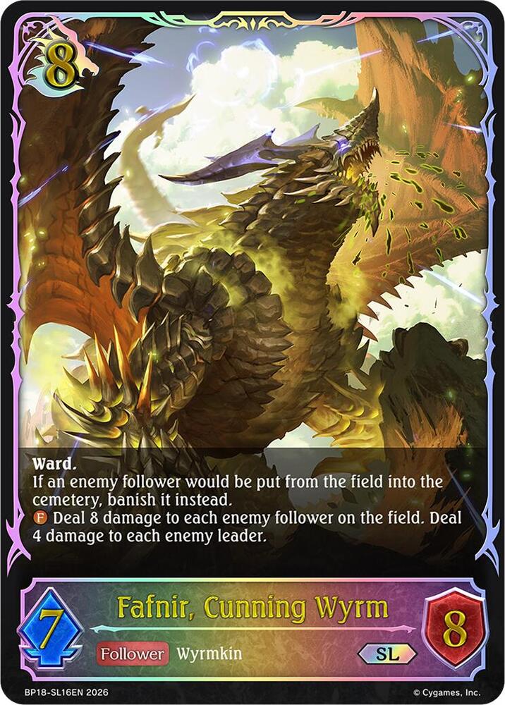 Fafnir, Cunning Wyrm (SL), BP18: Neometropolis BP18-SL16EN