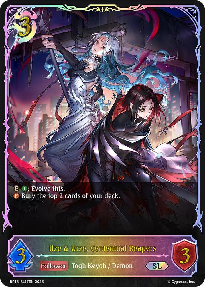 Ilze & Urze, Centennial Reapers (SL), BP18: Neometropolis BP18-SL17EN