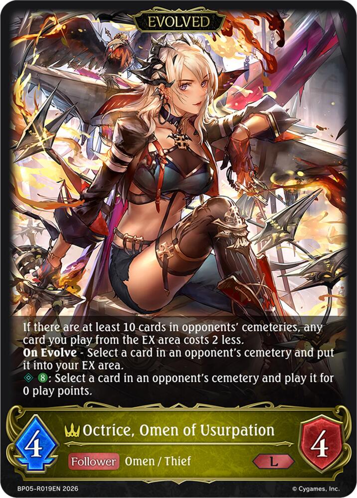 Octrice, Omen of Usurpation (Evolved), BP19: Eightfold Retribution BP05-R019EN