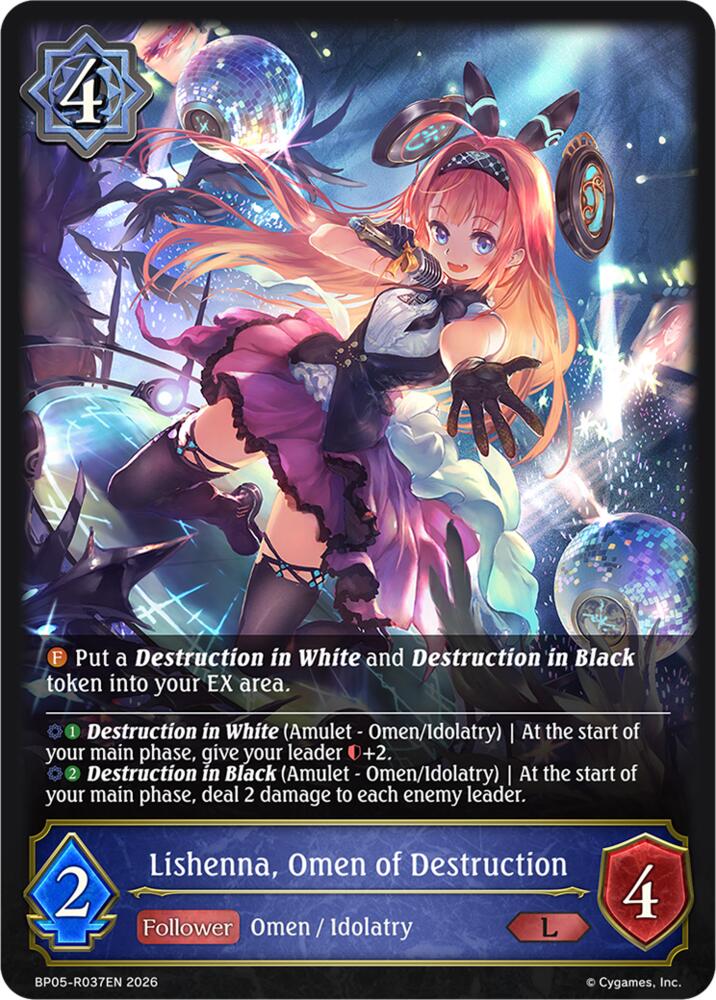 Lishenna, Omen of Destruction, BP19: Eightfold Retribution BP05-R037EN