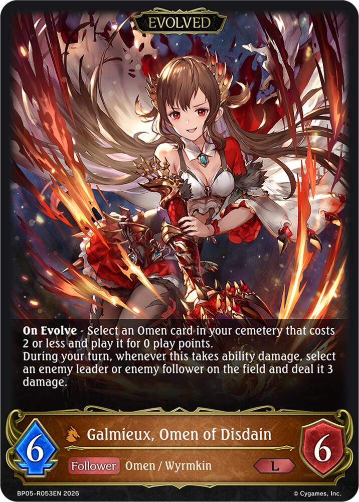Galmieux, Omen of Disdain (Evolved), BP19: Eightfold Retribution BP05-R053EN