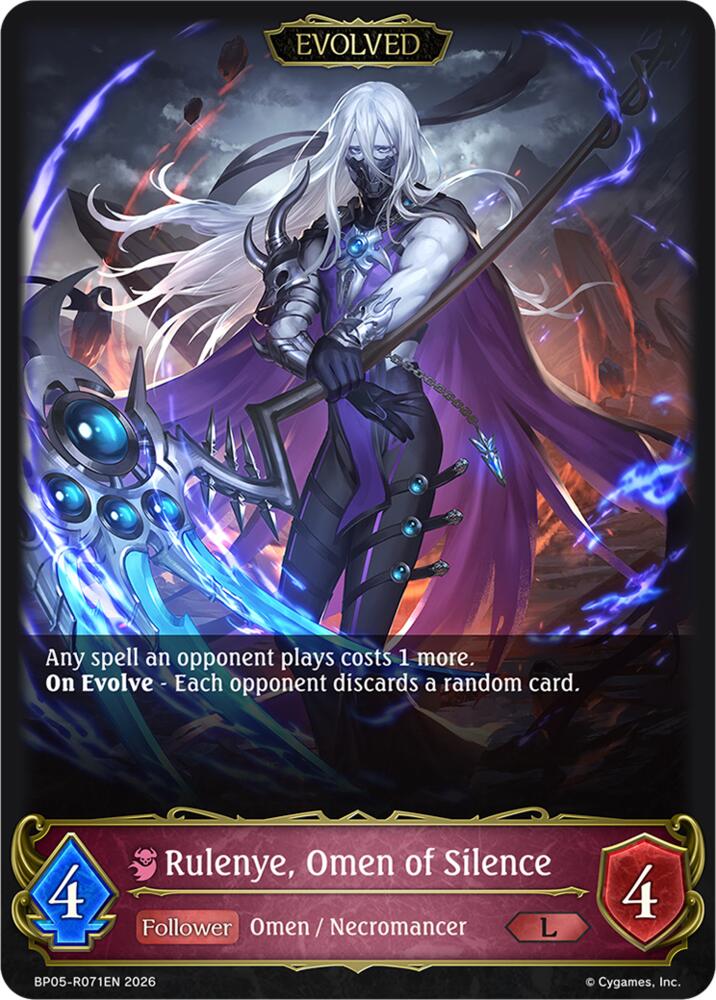 Rulenye, Omen of Silence (Evolved), BP19: Eightfold Retribution BP05-R071EN