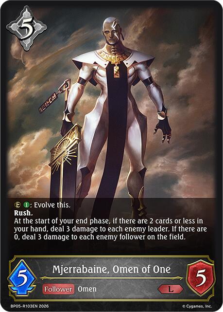 Mjerrabaine, Omen of One, BP19: Eightfold Retribution BP05-R103EN