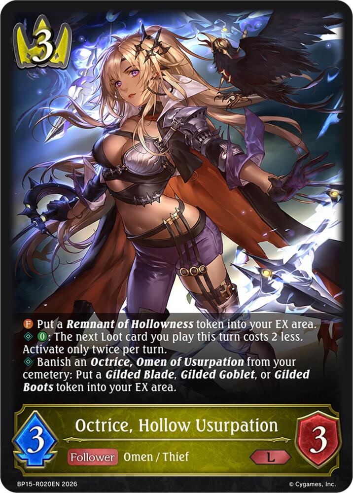 Octrice, Hollow Usurpation, BP19: Eightfold Retribution BP15-R020EN
