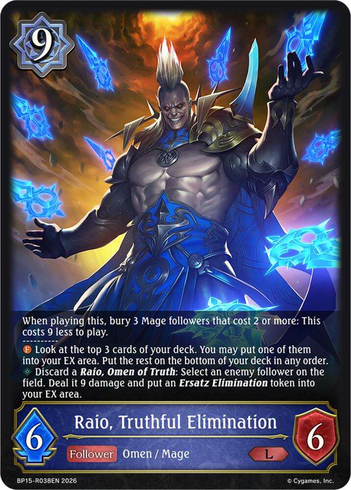 Raio, Truthful Elimination, BP19: Eightfold Retribution BP15-R038EN
