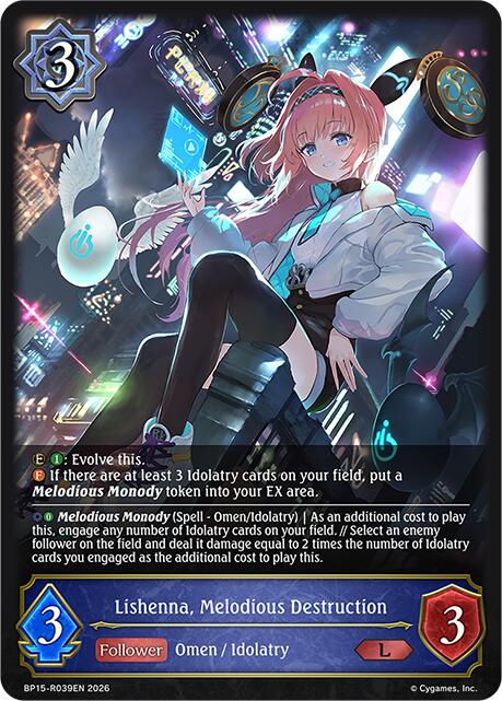 Lishenna, Melodious Destruction, BP19: Eightfold Retribution BP15-R039EN
