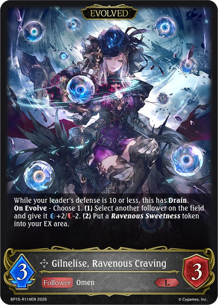 Gilnelise, Ravenous Craving (Evolved), BP19: Eightfold Retribution BP15-R114EN