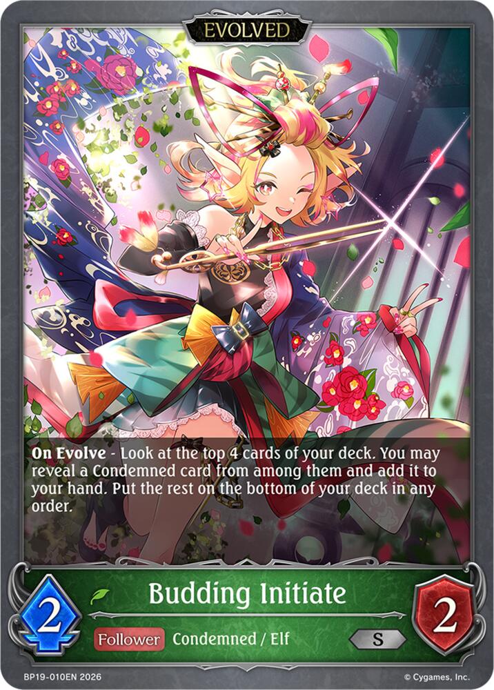 Budding Initiate (Evolved), BP19: Eightfold Retribution BP19-010EN