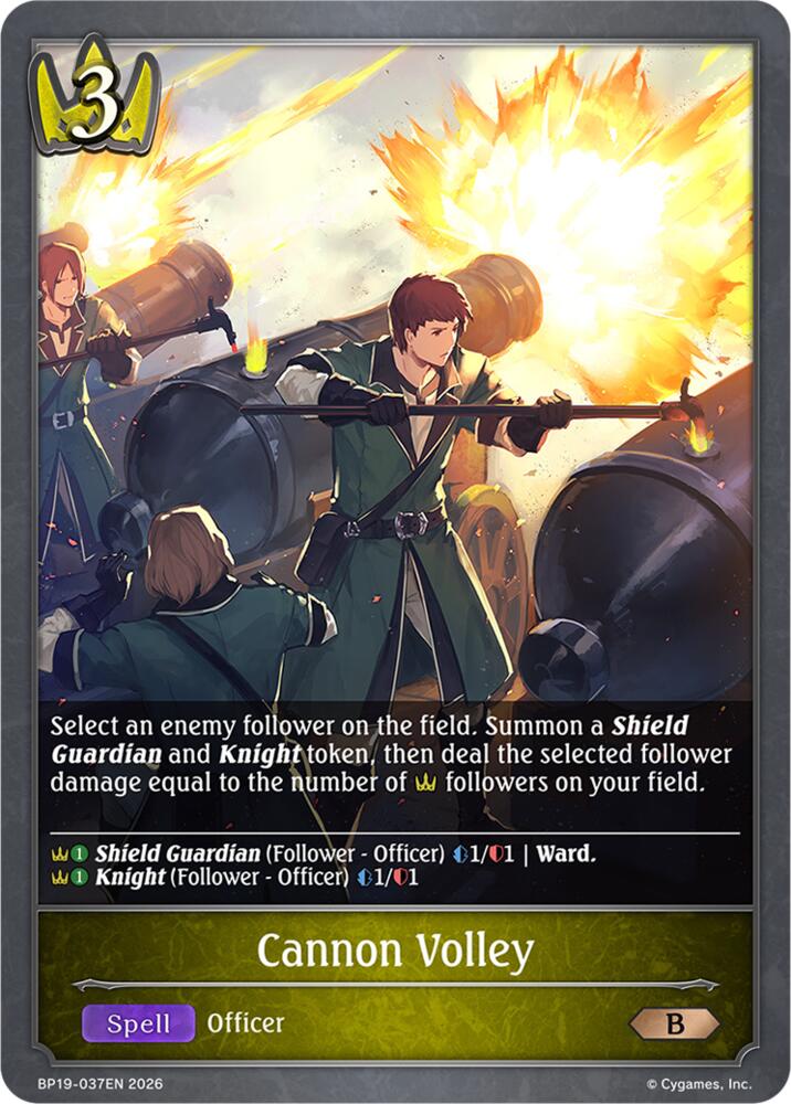 Cannon Volley, BP19: Eightfold Retribution BP19-037EN