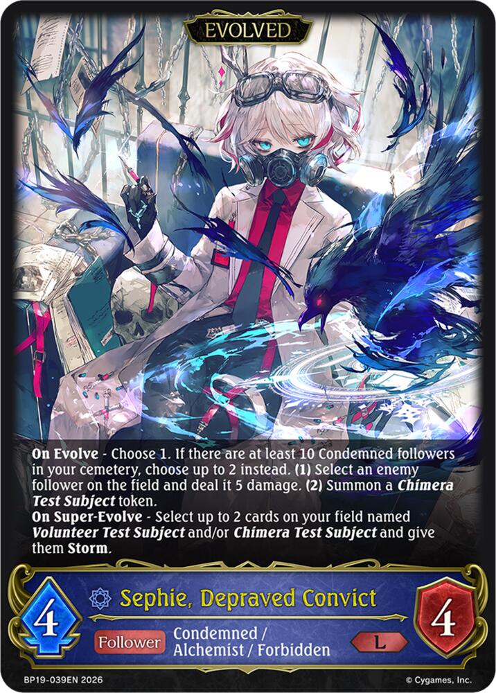 Sephie, Depraved Convict (Evolved), BP19: Eightfold Retribution BP19-039EN