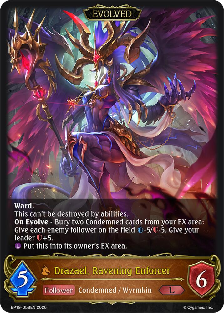 Drazael, Ravening Enforcer (Evolved), BP19: Eightfold Retribution BP19-058EN