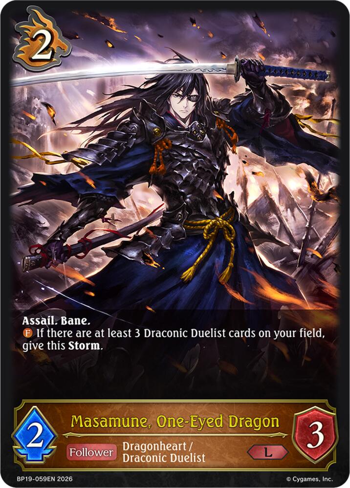 Masamune, One-Eyed Dragon, BP19: Eightfold Retribution BP19-059EN