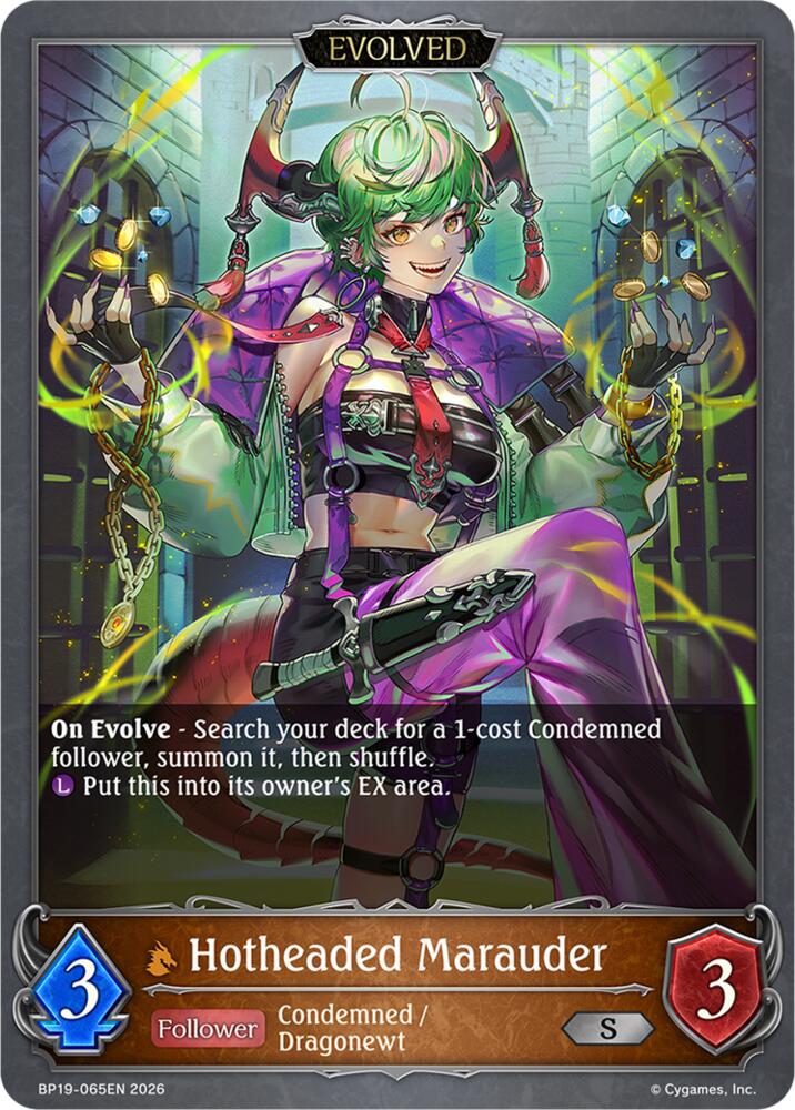 Hotheaded Marauder (Evolved), BP19: Eightfold Retribution BP19-065EN