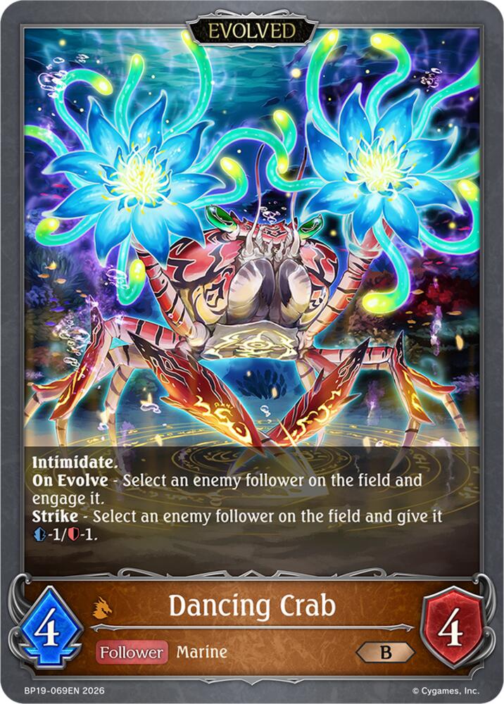 Dancing Crab (Evolved), BP19: Eightfold Retribution BP19-069EN