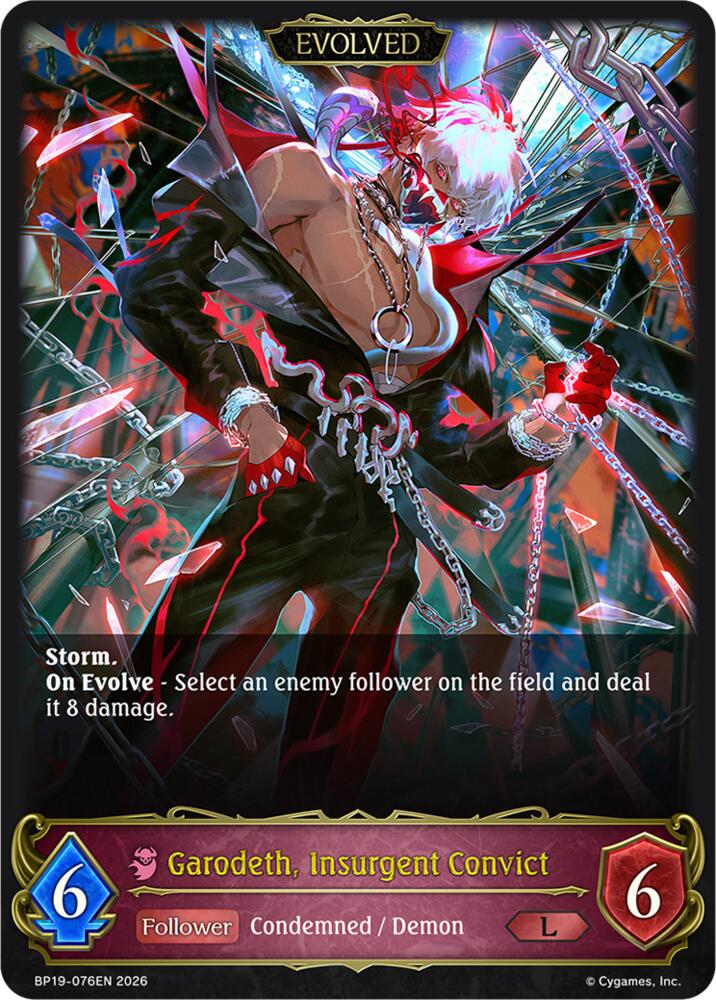 Garodeth, Insurgent Convict (Evolved), BP19: Eightfold Retribution BP19-076EN