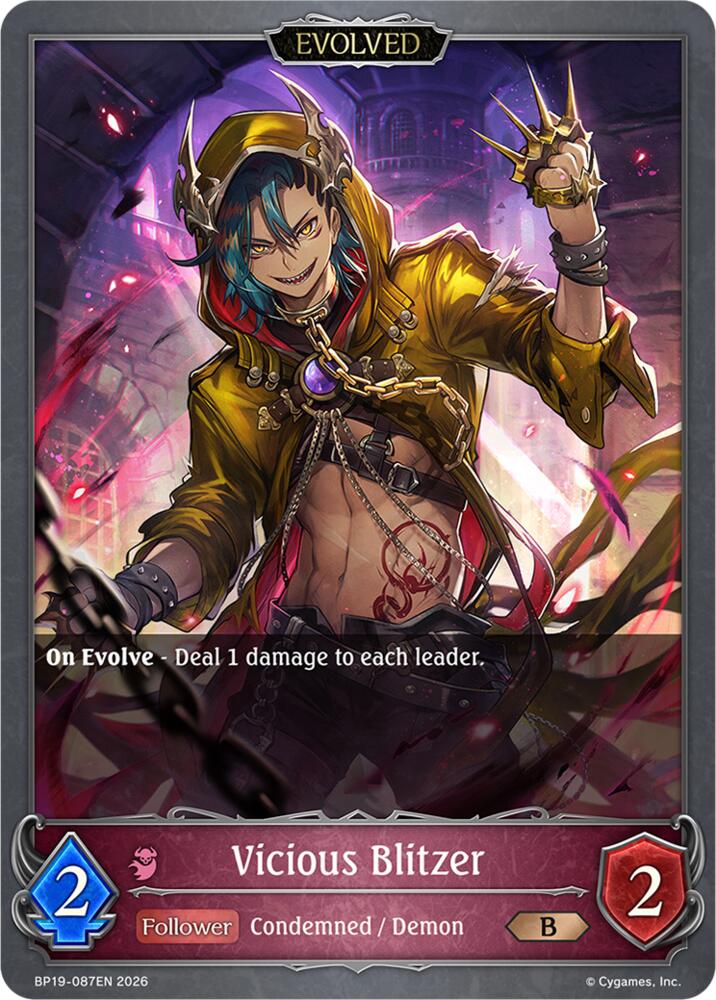 Vicious Blitzer (Evolved), BP19: Eightfold Retribution BP19-087EN