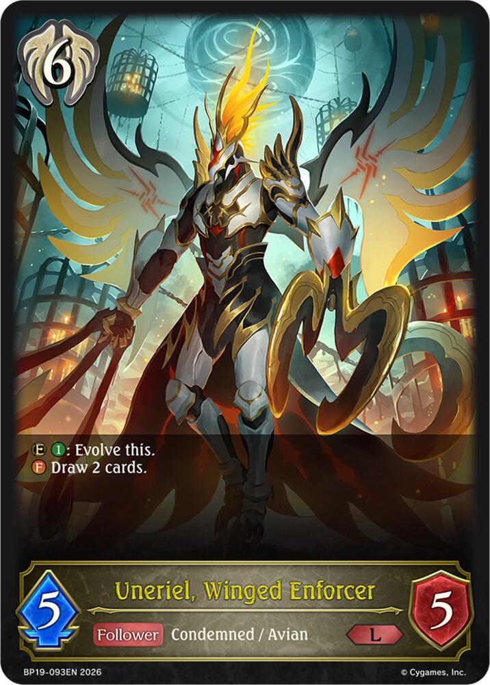 Uneriel, Winged Enforcer, BP19: Eightfold Retribution BP19-093EN