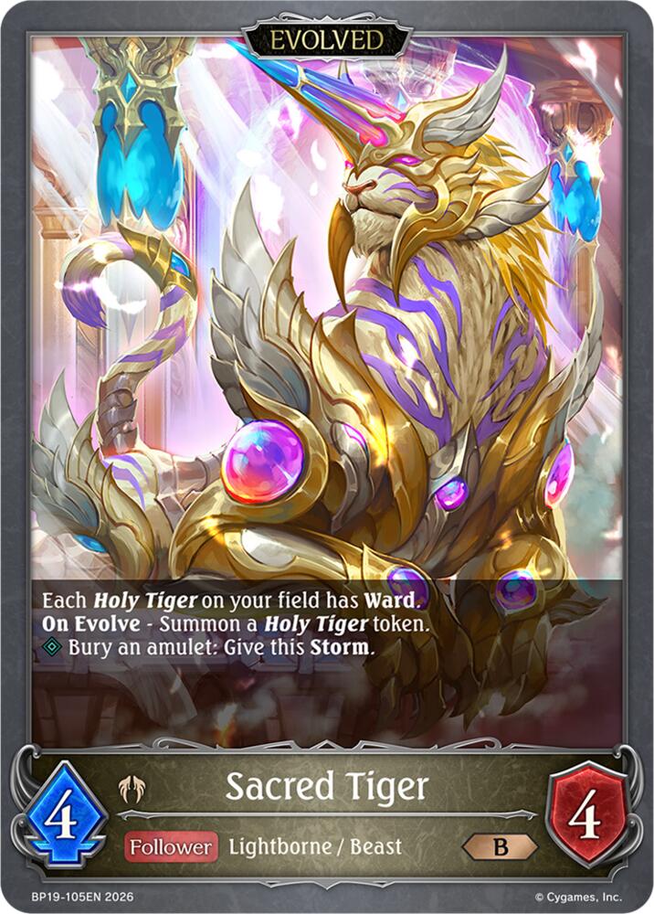 Sacred Tiger (Evolved), BP19: Eightfold Retribution BP19-105EN