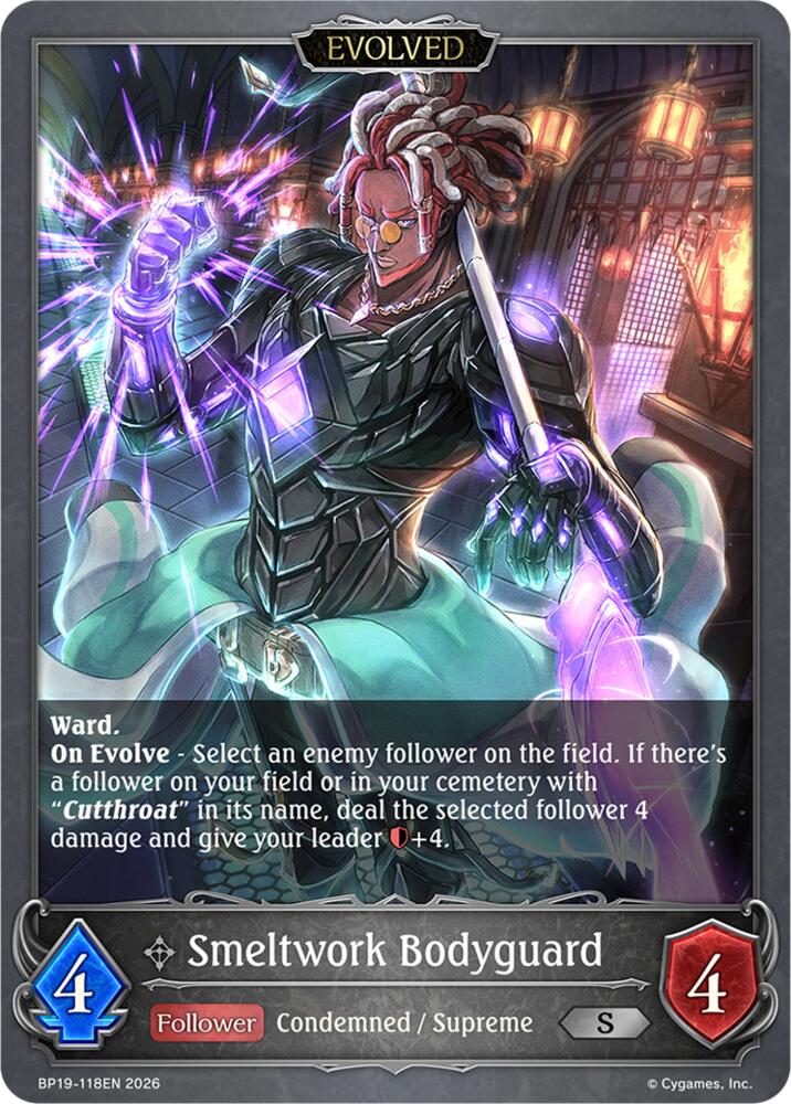 Smeltwork Bodyguard (Evolved), BP19: Eightfold Retribution BP19-118EN
