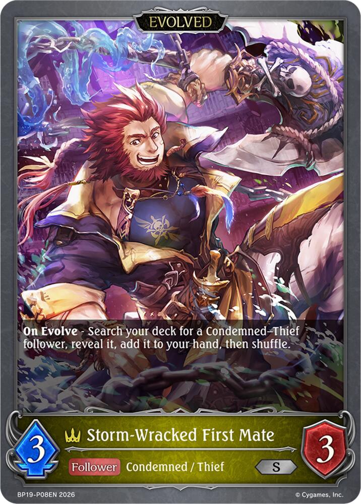 Storm-Wracked First Mate (Evolved) - P08EN (Foil), BP19: Eightfold Retribution BP19-P08EN