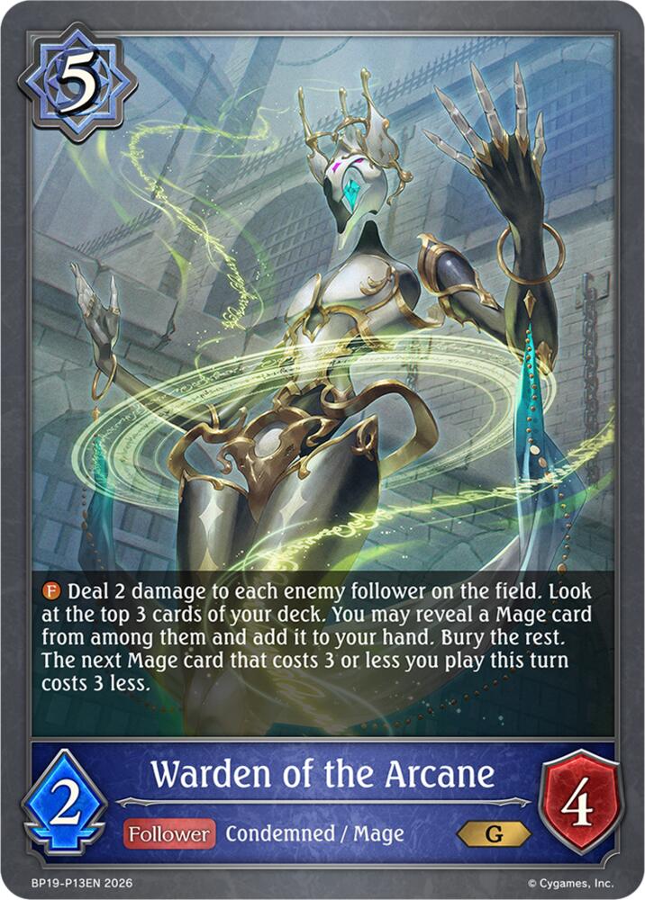Warden of the Arcane - P13EN (Foil), BP19: Eightfold Retribution BP19-P13EN