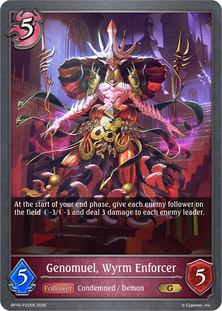 Genomuel, Wyrm Enforcer - P22EN (Foil), BP19: Eightfold Retribution BP19-P22EN