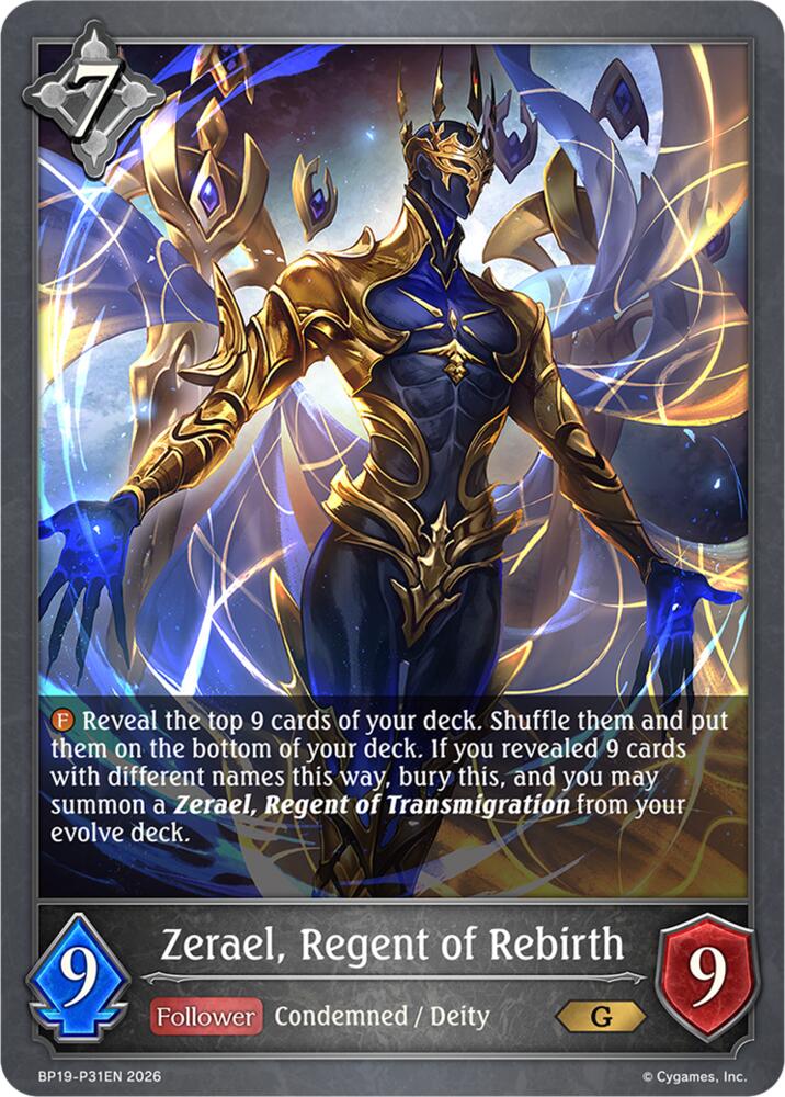 Zerael, Regent of Rebirth - P31EN (Foil), BP19: Eightfold Retribution BP19-P31EN