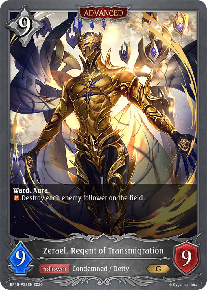 Zerael, Regent of Transmigration - P32EN (Foil), BP19: Eightfold Retribution BP19-P32EN