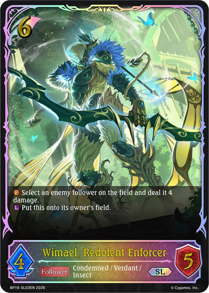 Wimael, Redolent Enforcer (SL), BP19: Eightfold Retribution BP19-SL03EN