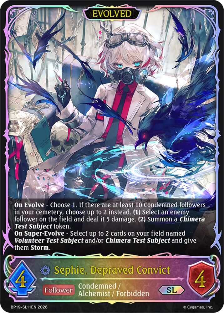 Sephie, Depraved Convict (Evolved) (SL), BP19: Eightfold Retribution BP19-SL11EN