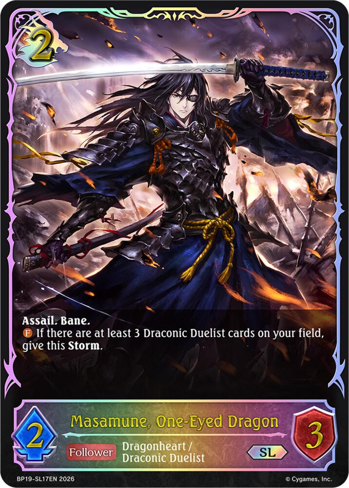 Masamune, One-Eyed Dragon (SL), BP19: Eightfold Retribution BP19-SL17EN