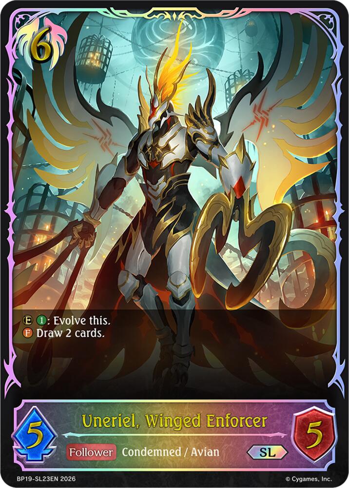 Uneriel, Winged Enforcer (SL) - SL23EN (Foil), BP19: Eightfold Retribution BP19-SL23EN
