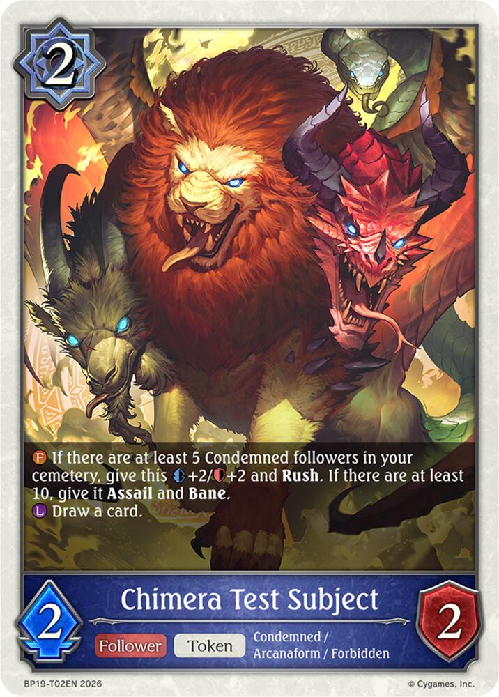 Chimera Test Subject, BP19: Eightfold Retribution BP19-T02EN