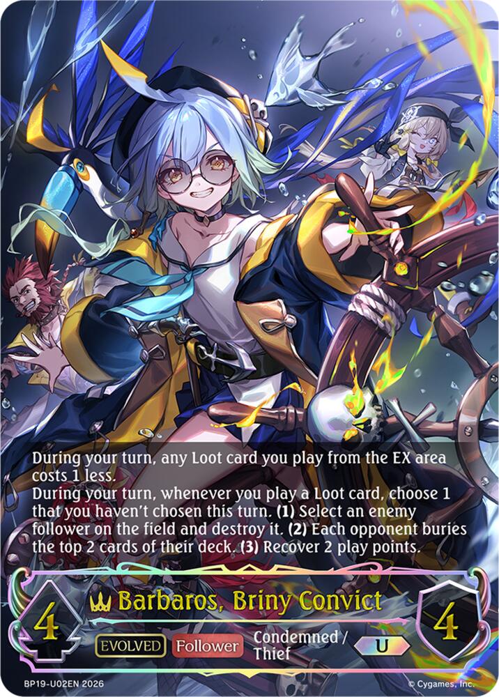 Barbaros, Briny Convict (Evolved) (U), BP19: Eightfold Retribution BP19-U02EN
