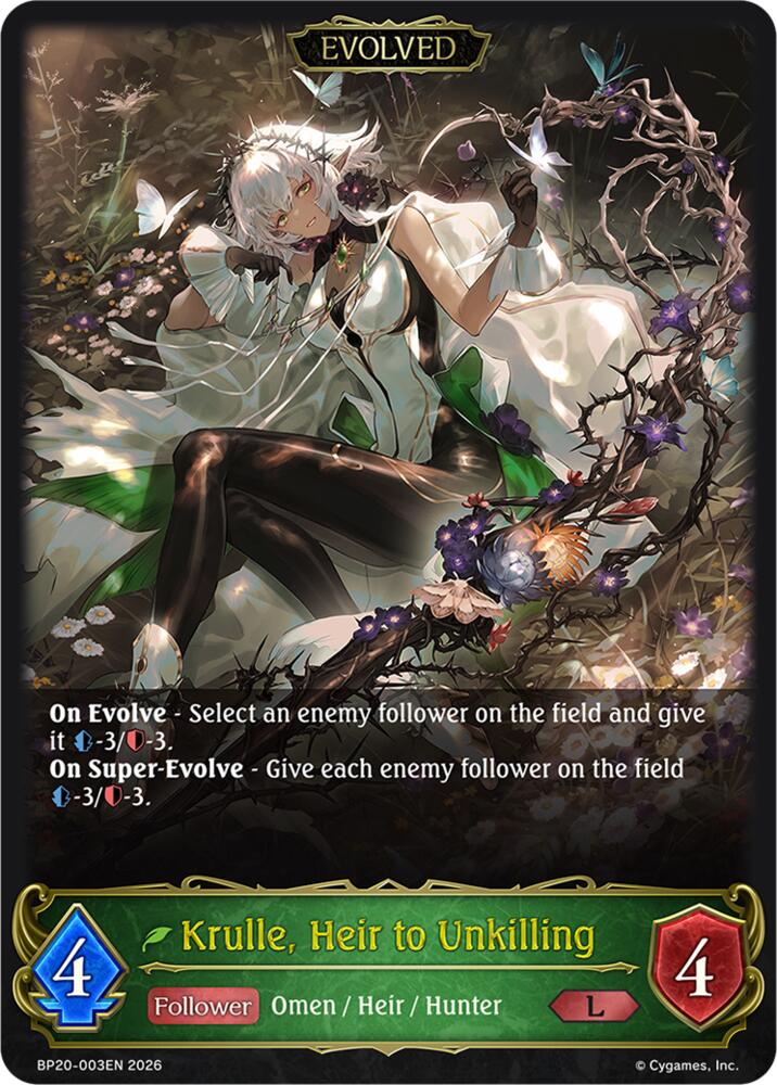 Krulle, Heir to Unkilling (Evolved), BP20: Omens and Heirs BP20-003EN