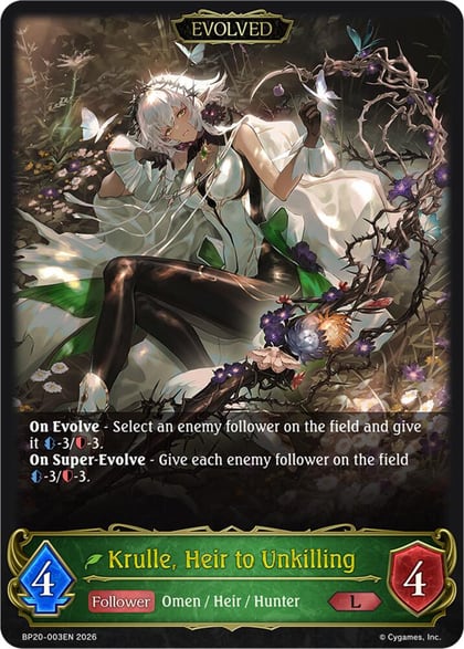 Krulle, Heir to Unkilling (Evolved), BP20: Omens and Heirs BP20-003EN