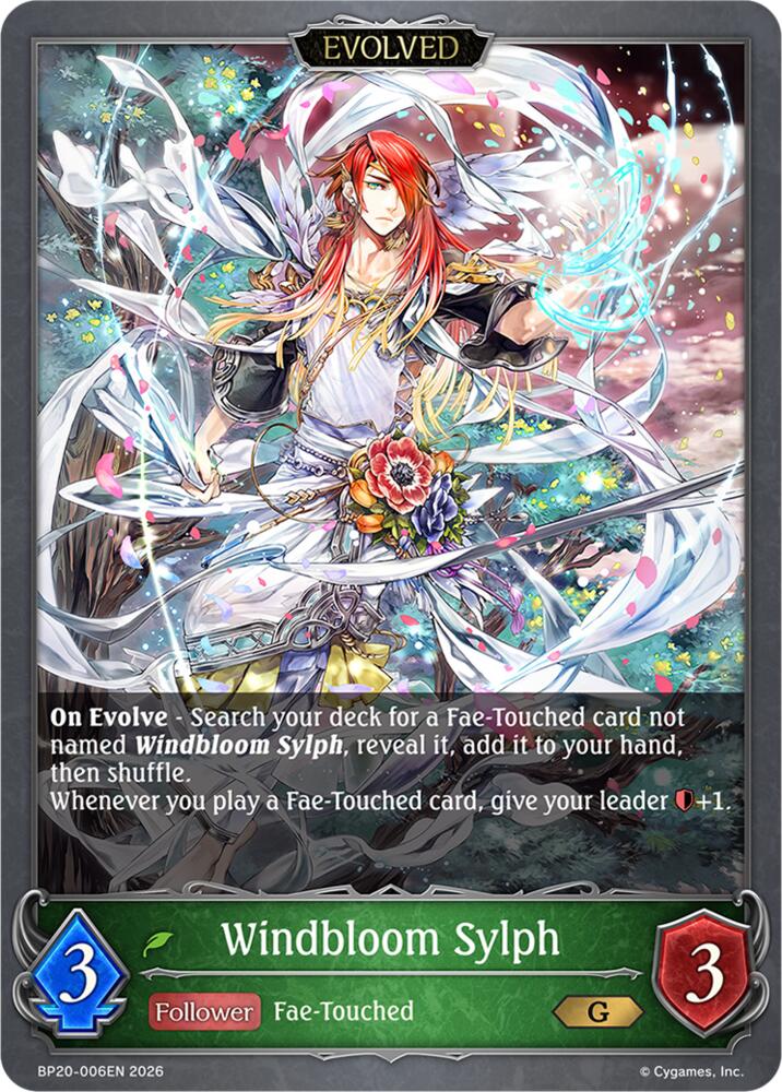 Windbloom Sylph (Evolved), BP20: Omens and Heirs BP20-006EN