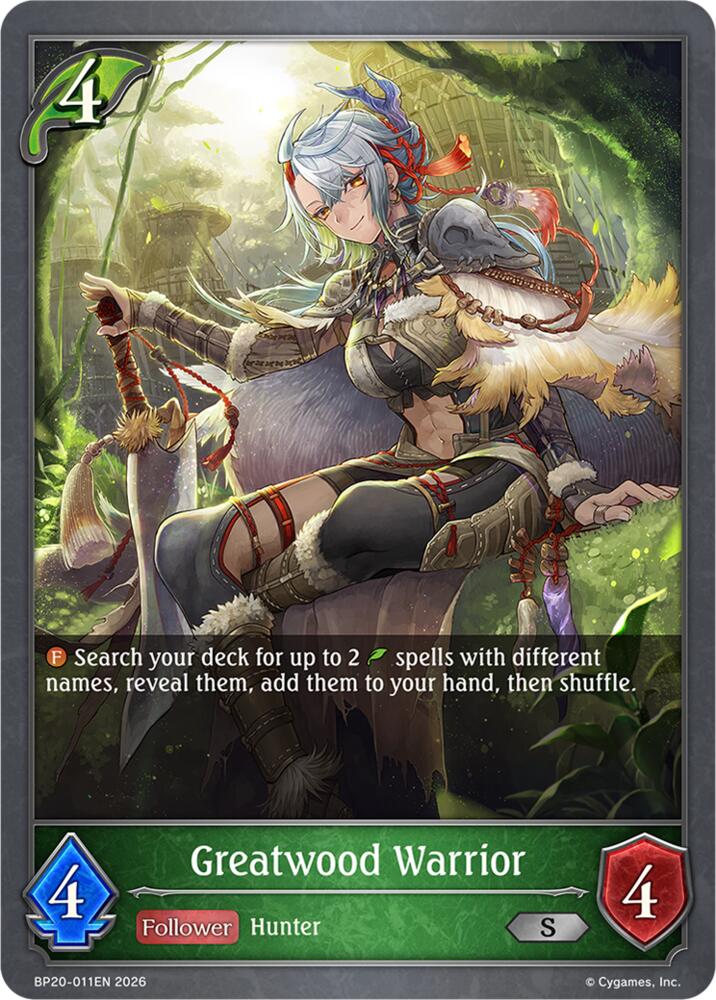 Greatwood Warrior, BP20: Omens and Heirs BP20-011EN