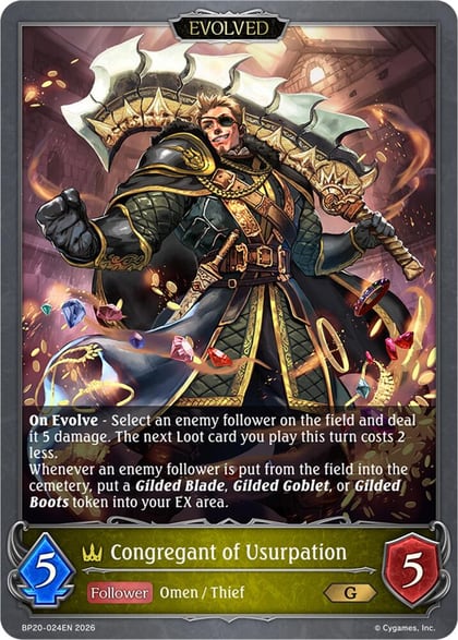 Congregant of Usurpation (Evolved), BP20: Omens and Heirs BP20-024EN