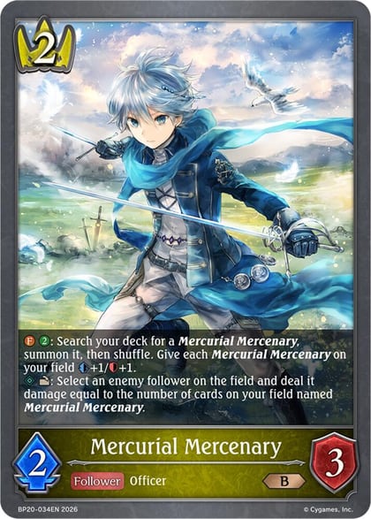 Mercurial Mercenary, BP20: Omens and Heirs BP20-034EN