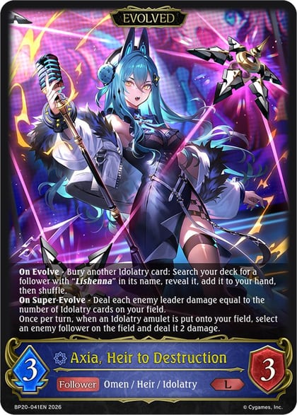 Axia, Heir to Destruction (Evolved), BP20: Omens and Heirs BP20-041EN
