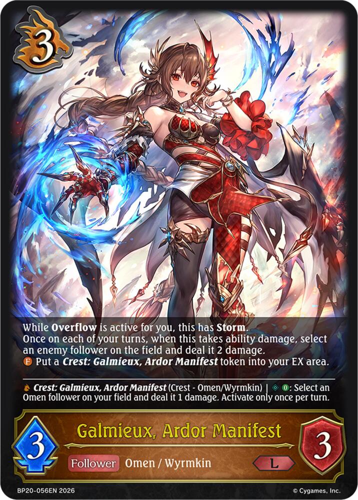 Galmieux, Ardor Manifest, BP20: Omens and Heirs BP20-056EN