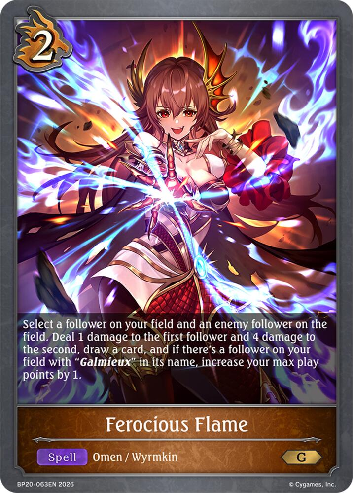 Ferocious Flame, BP20: Omens and Heirs BP20-063EN