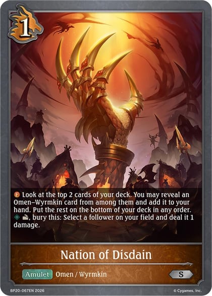 Nation of Disdain, BP20: Omens and Heirs BP20-067EN