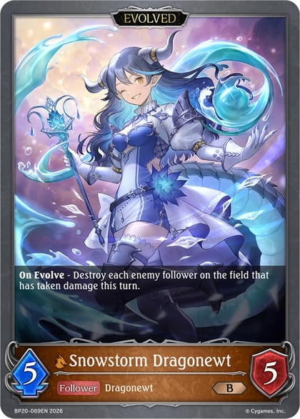 Snowstorm Dragonewt (Evolved), BP20: Omens and Heirs BP20-069EN