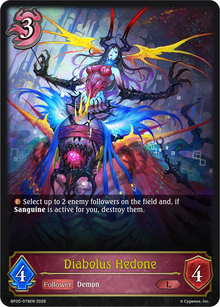 Diabolus Hedone, BP20: Omens and Heirs BP20-078EN