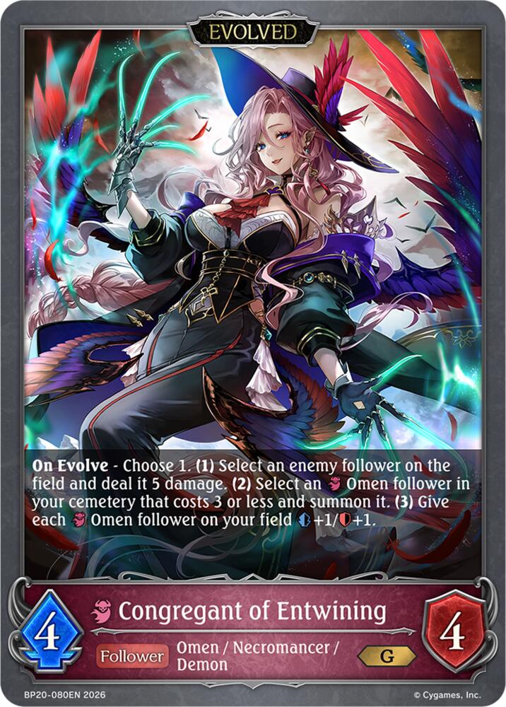 Congregant of Entwining (Evolved), BP20: Omens and Heirs BP20-080EN