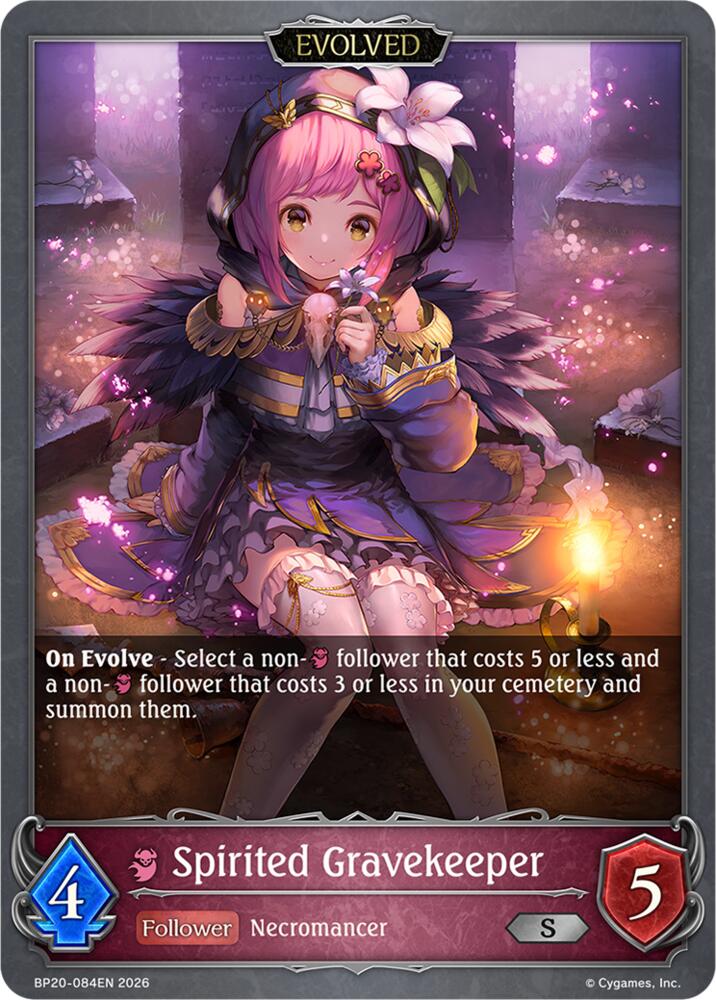 Spirited Gravekeeper (Evolved), BP20: Omens and Heirs BP20-084EN