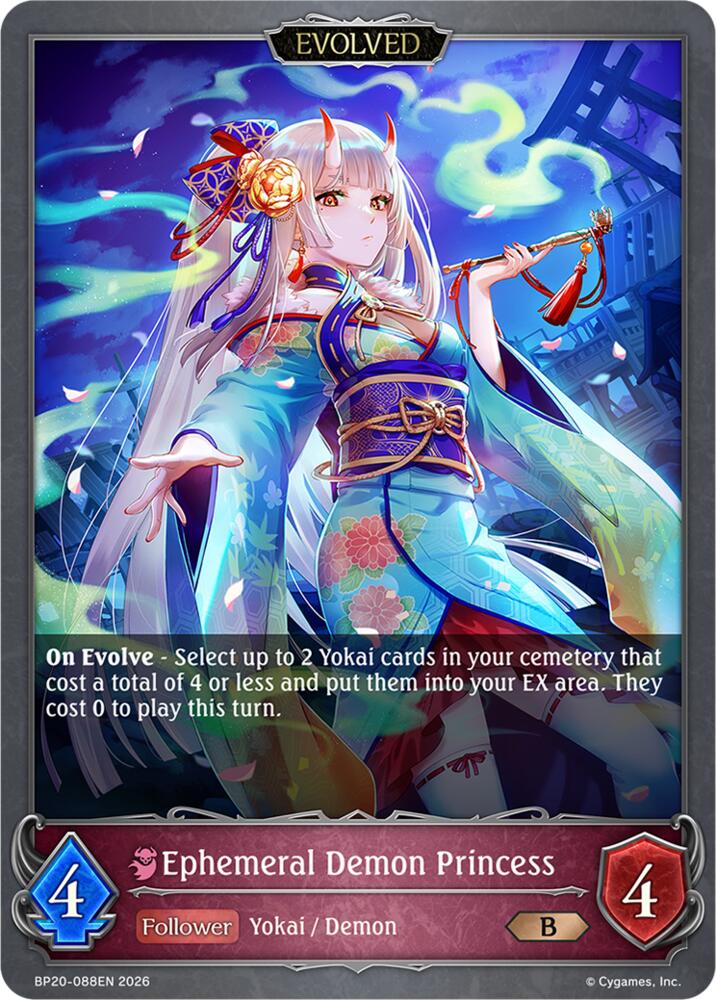 Ephemeral Demon Princess (Evolved), BP20: Omens and Heirs BP20-088EN